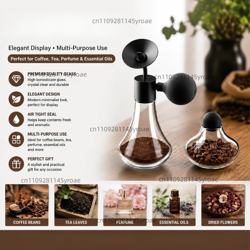 Coffee Tea & Hot Chocolate - Glass Aroma Sample Bottle Coffee Bean