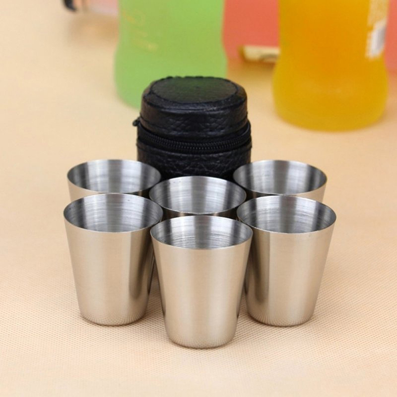 Coffee Tea Sugar Set - 4/6Pcs Stainless Steel Cups Mini Shot
