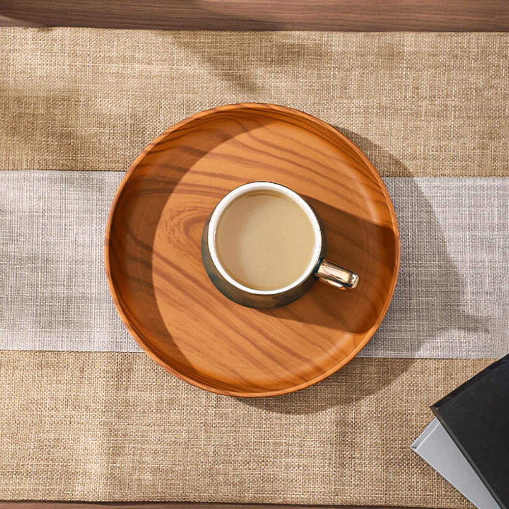 1PC Plastic Round Dessert Plat - Coffee Tea Stand recension och pris
