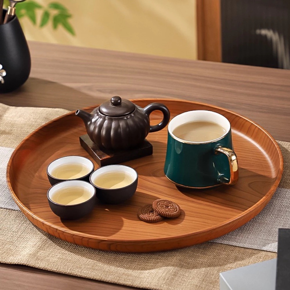 1PC Plastic Round Dessert Plat - Coffee Tea Stand recension och pris