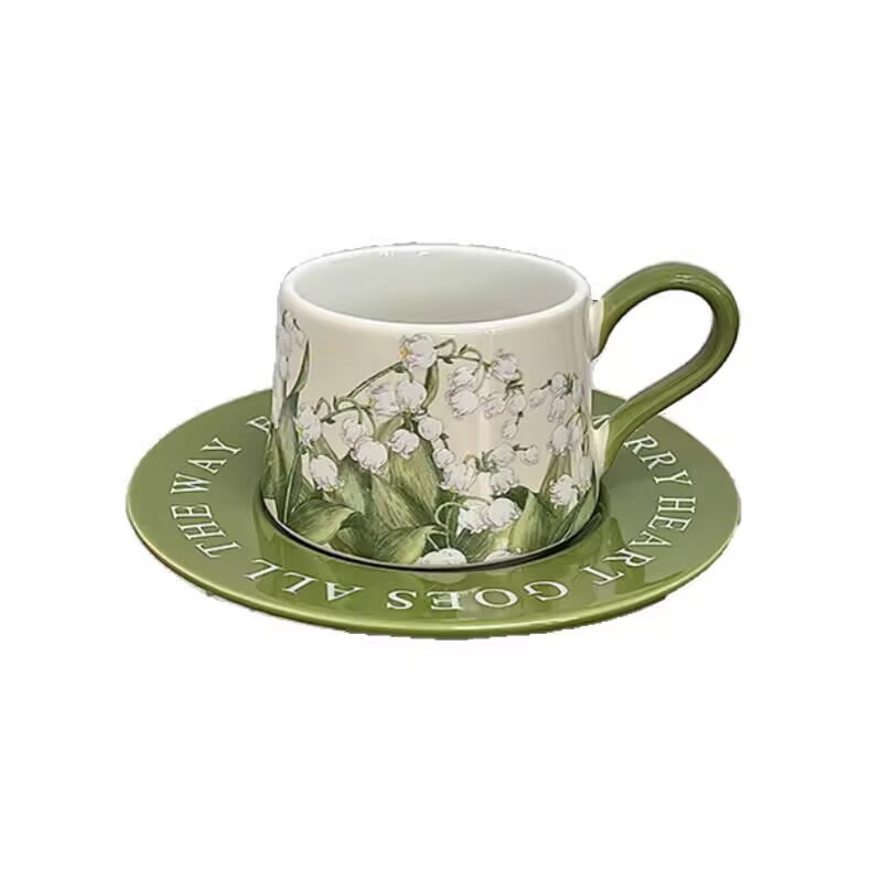 Vintage oil painting lily of t - Valley Tea And Coffee recension och pris