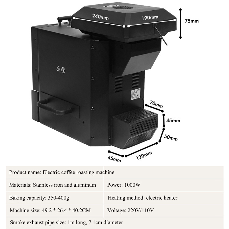 1000W Electric Coffee Beans Ro - Coffee Bean & Tea Menu recension och pris