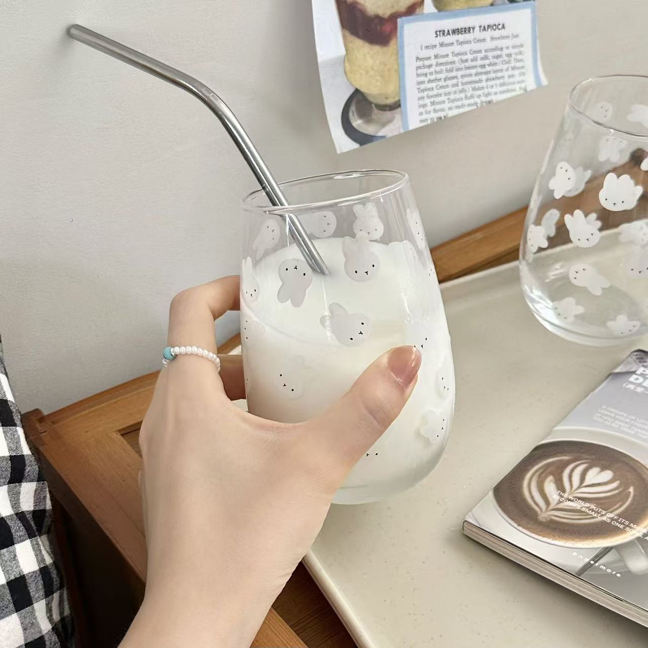 Cute Miffy Rabbit Printed Glas - Coffee Tea & Hot Chocolate recension och pris