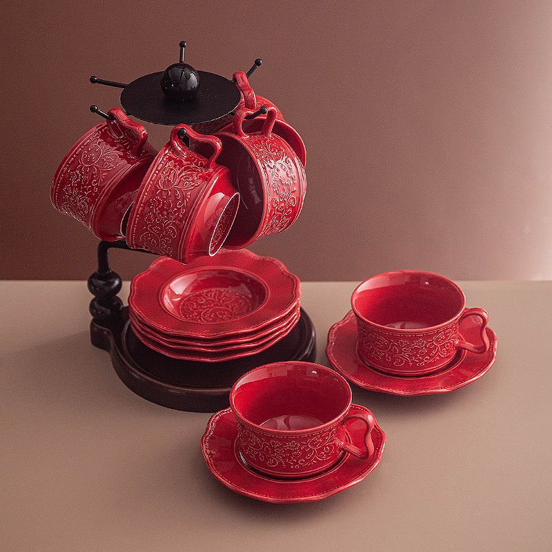 Retro festive coffee cup and s - Coffee Tea Festival recension och pris