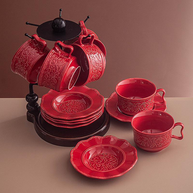 Retro festive coffee cup and s - Coffee Tea Festival recension och pris