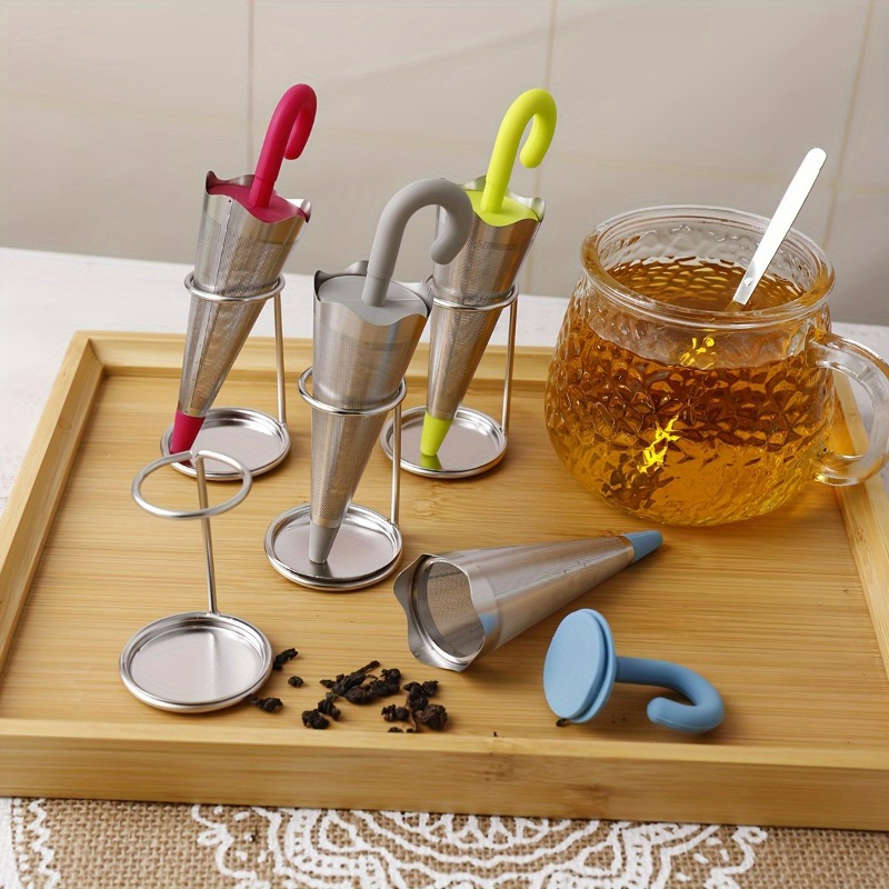1pc Reusable Umbrella Tea Infu - Coffee Tea Infusion recension och pris