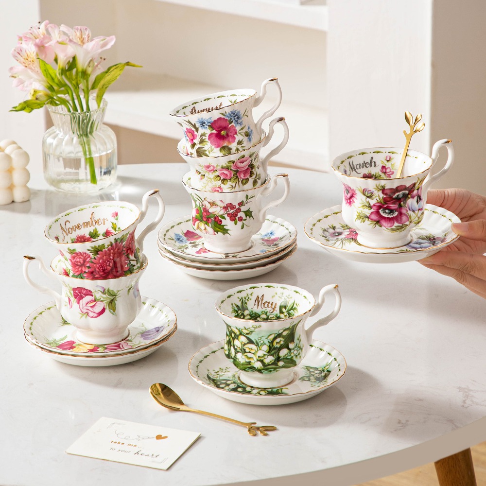 Vintage Floral Porcelain Coffe - Valley Tea And Coffee recension och pris
