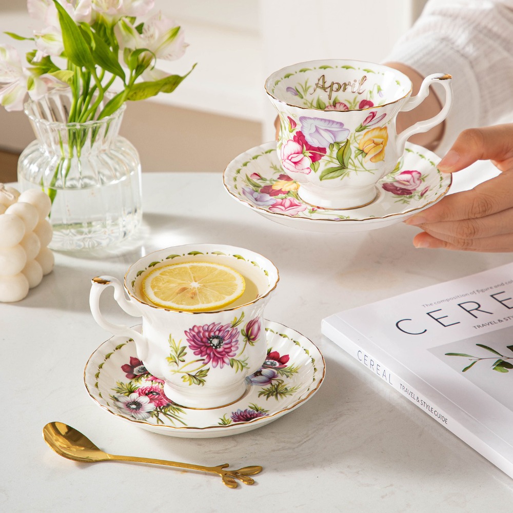Vintage Floral Porcelain Coffe - Valley Tea And Coffee recension och pris
