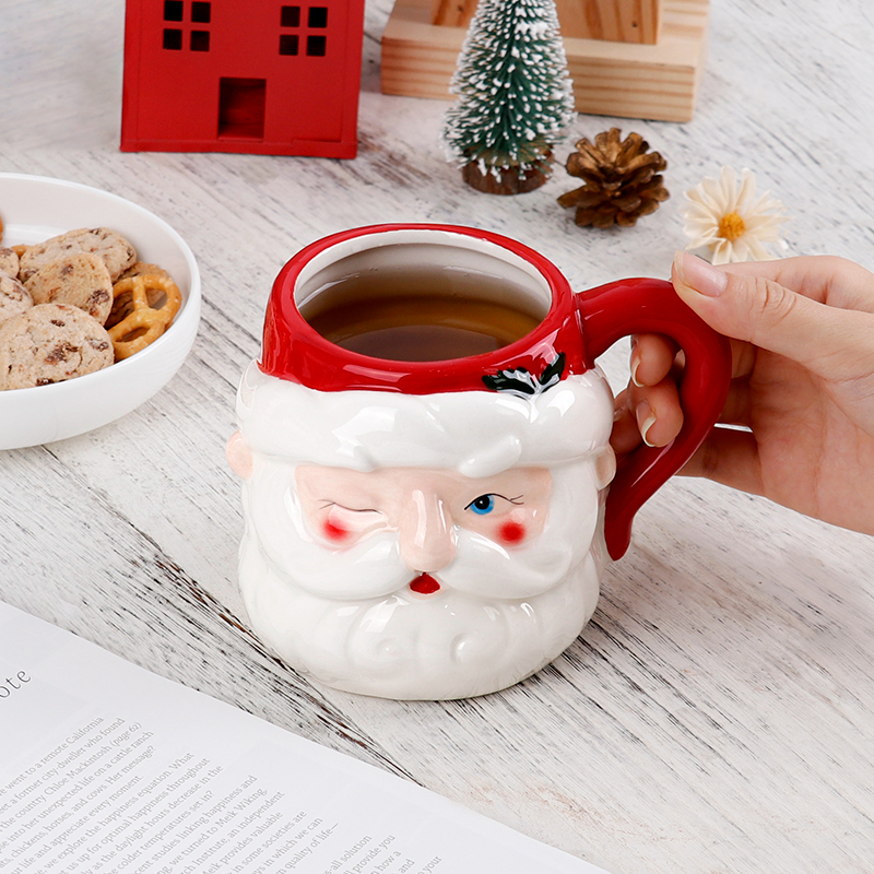 Christmas 3D Santa Ceramic Mug - Coffee Tea Festival recension och pris