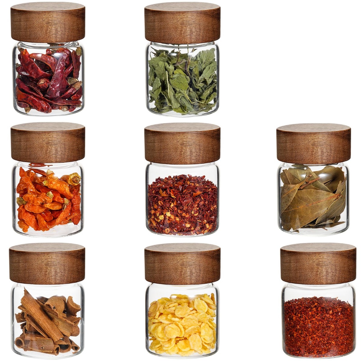 10pcs Glass Spice Jars Seasoni - Canister Coffee Sugar Tea recension och pris