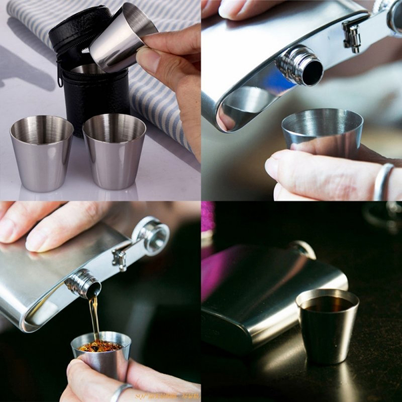 4/6Pcs Stainless Steel Cups Mi - Coffee Tea Sugar Set recension och pris