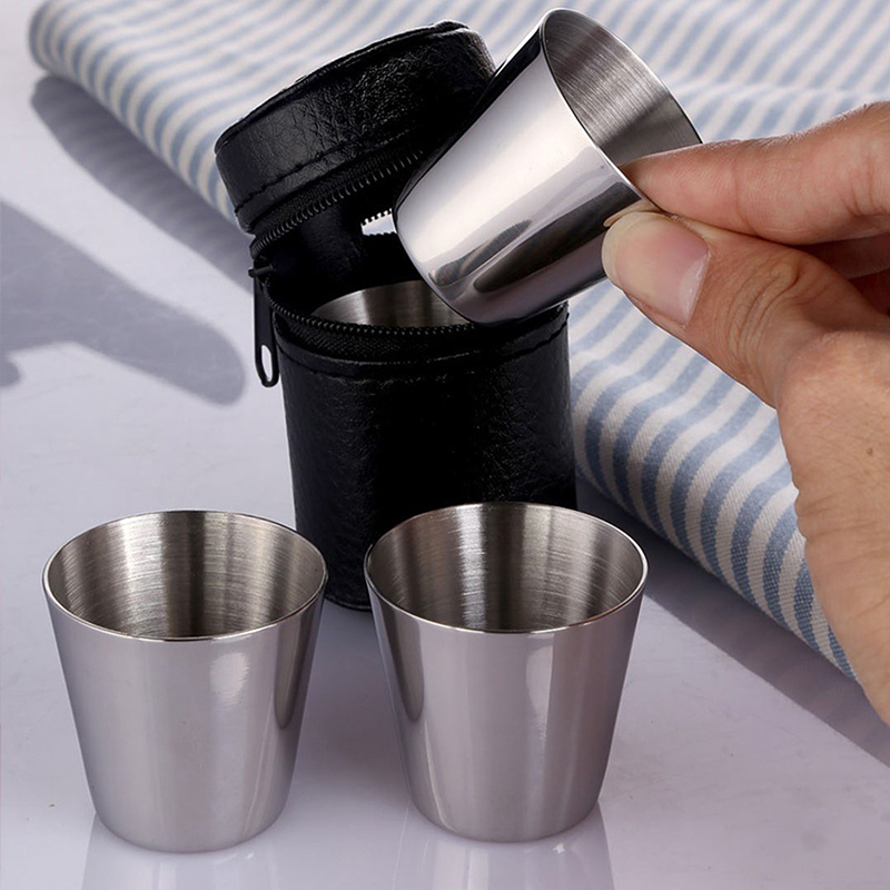 4/6Pcs Stainless Steel Cups Mi - Coffee Tea Sugar Set recension och pris
