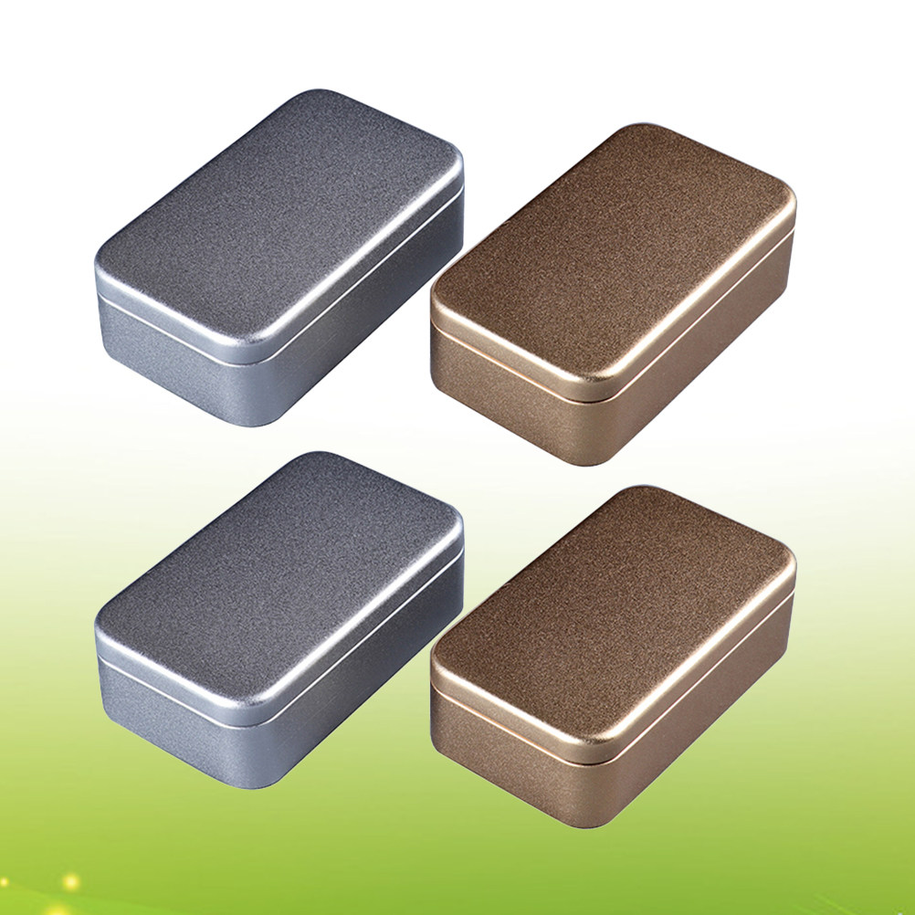 4Pcs Metal Business Card Tinpl - Canister Coffee Sugar Tea recension och pris
