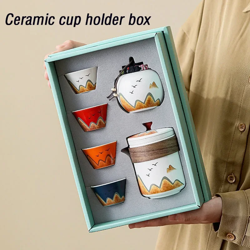 Gift Box,Chinese Style Ceramic - Coffee Tea Jar Set recension och pris