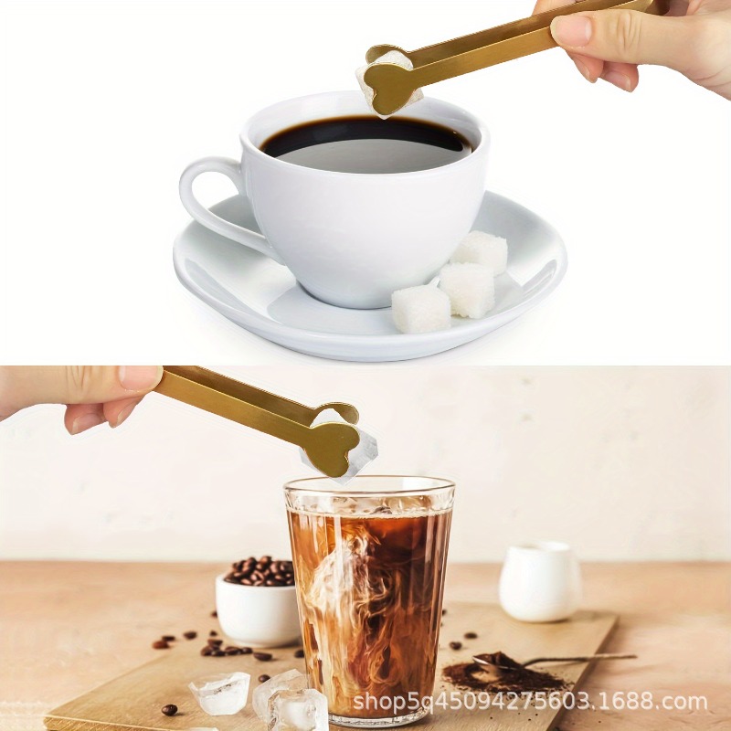 4/6PCS Stainless Steel Heart-S - Coffee Tea Sugar Set recension och pris