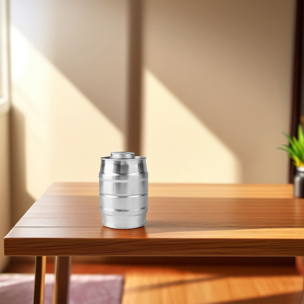 Retro Wine Barrel Shaped Tinpl - Canister Coffee Sugar Tea recension och pris