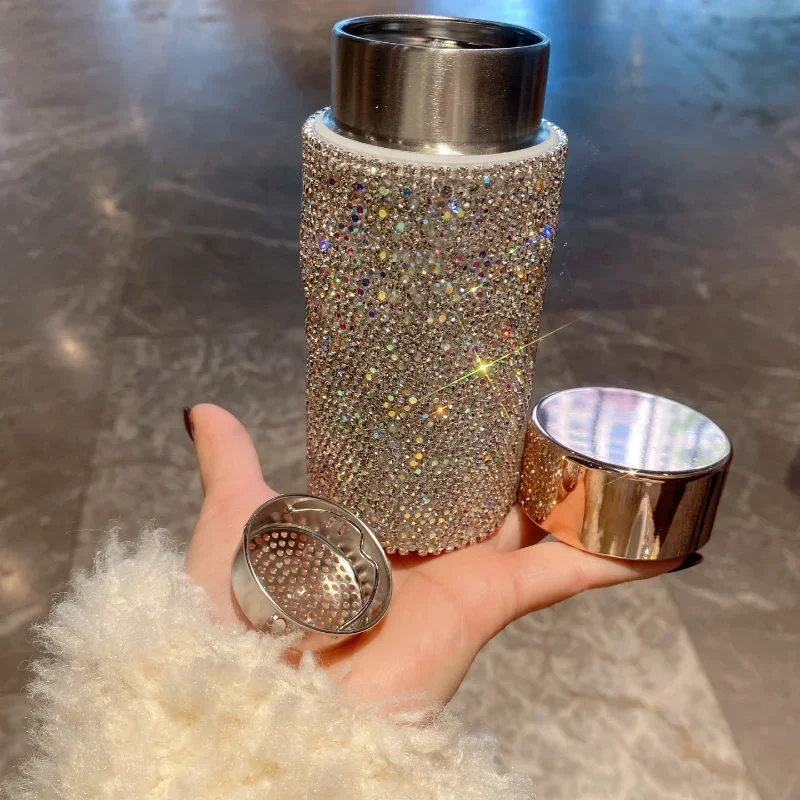 Bling Portable Thermos Cup wit - Coffee Tea Infusion recension och pris