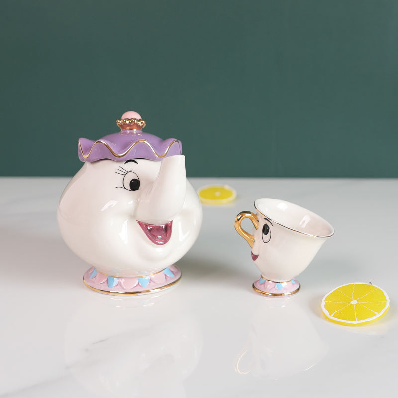 Hot Teapot Cartoon Beauty And  - Coffee Tea Jar Set recension och pris