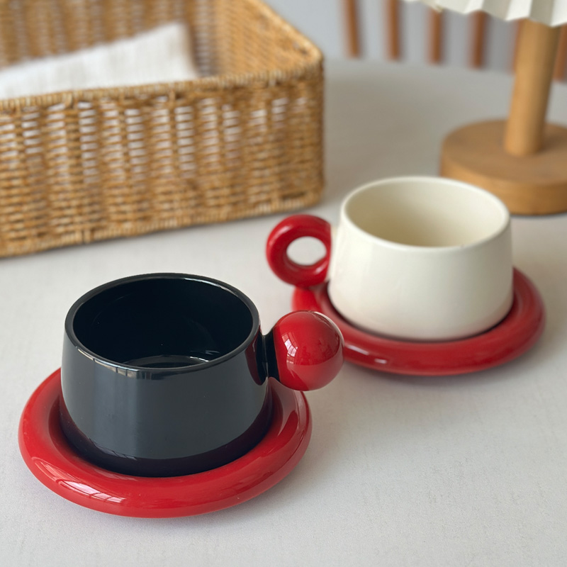 210ml Ceramic Coffee Cup Dish  - Coffee Tea Festival recension och pris