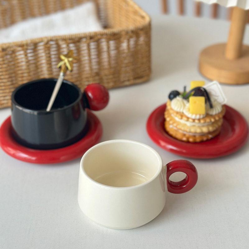 210ml Ceramic Coffee Cup Dish  - Coffee Tea Festival recension och pris