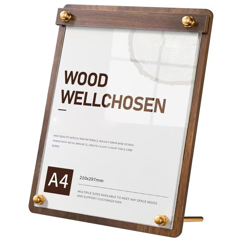 Custom A4/A5 Acrylic Wood Grai - Coffee Tea Stand recension och pris