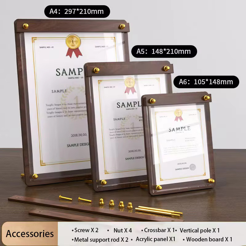 Custom A4/A5 Acrylic Wood Grai - Coffee Tea Stand recension och pris