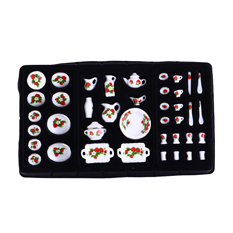 1 Set 1:12 Miniature Doll Hous - Coffee Tea Sugar Set recension och pris