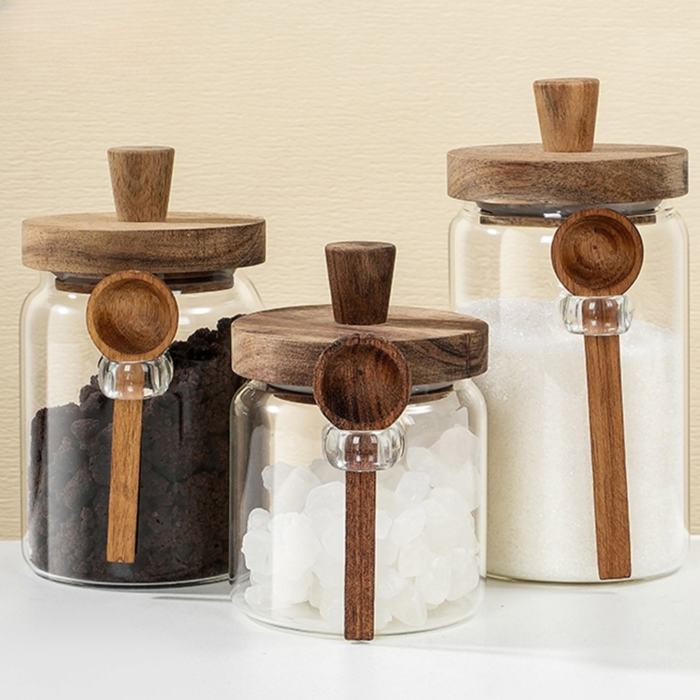 Glass Coffee Bean Storage Jar  - Canister Coffee Sugar Tea recension och pris