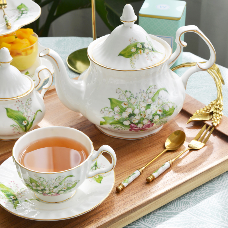 Tea Cup Saucers Lily Valley Se - Valley Tea And Coffee recension och pris