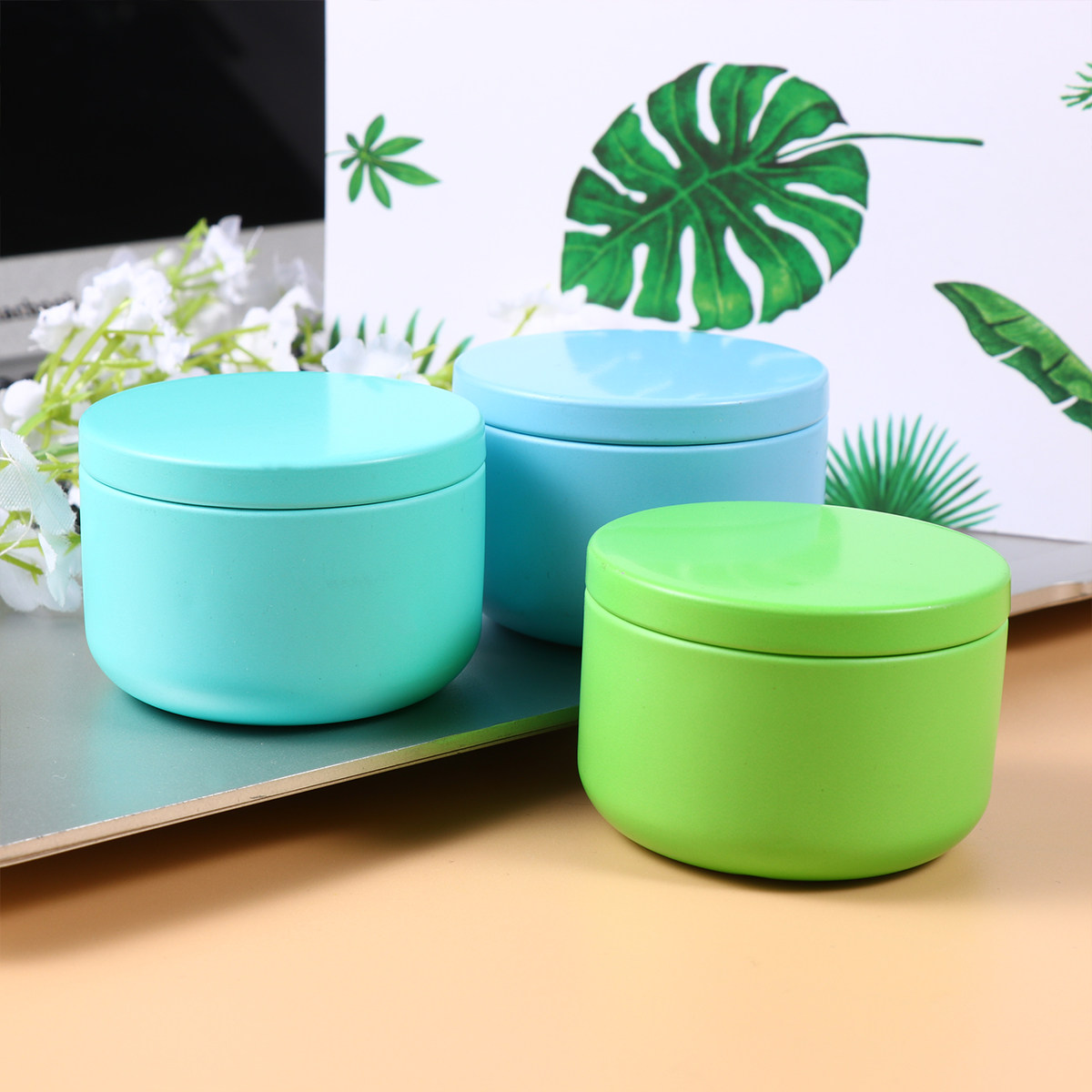 4Pcs Sturdy Tinplate Can Leakp - Canister Coffee Sugar Tea recension och pris