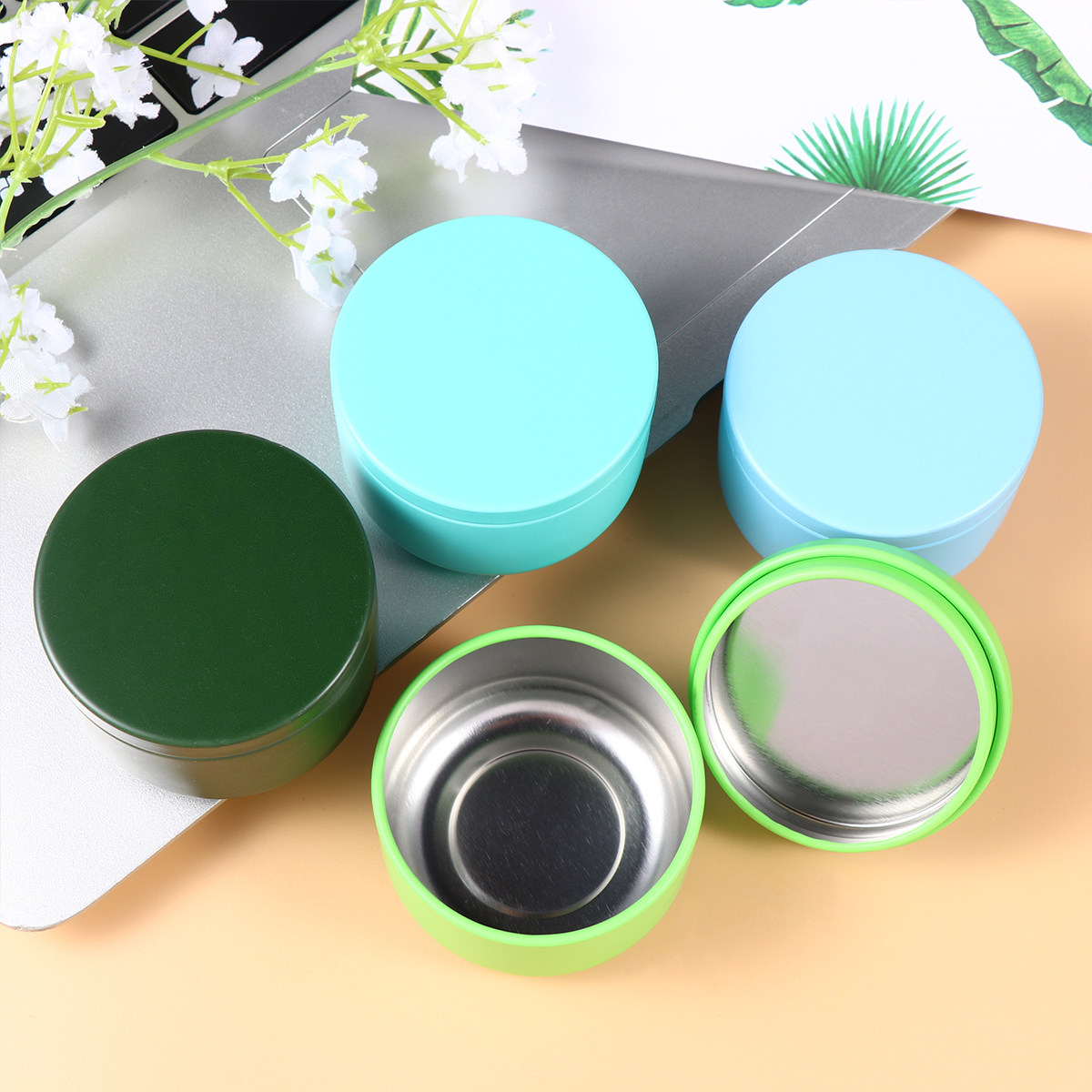 4Pcs Sturdy Tinplate Can Leakp - Canister Coffee Sugar Tea recension och pris
