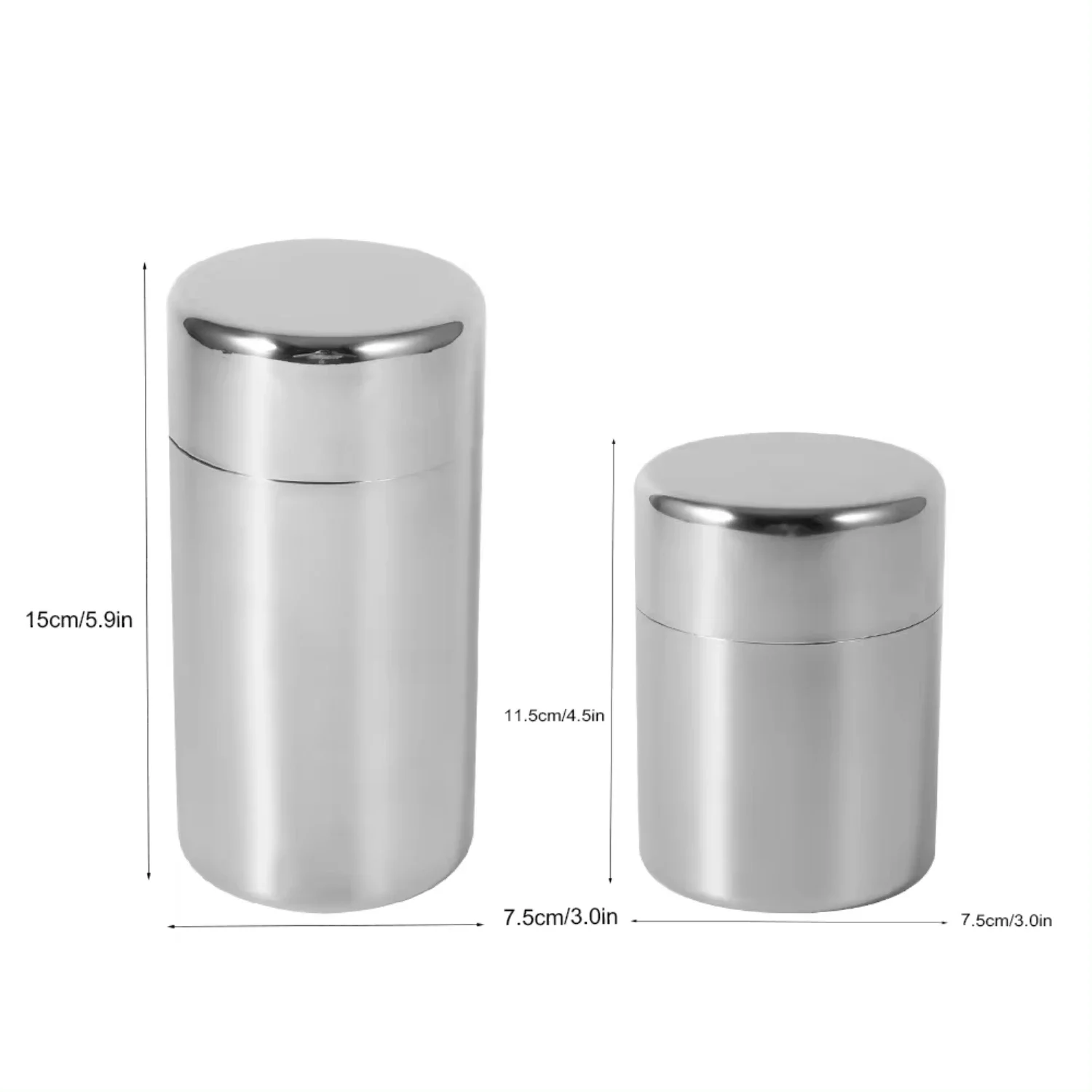 Stainless Steel Tea Leaf Tins  - Coffee Tea Sugar Set recension och pris