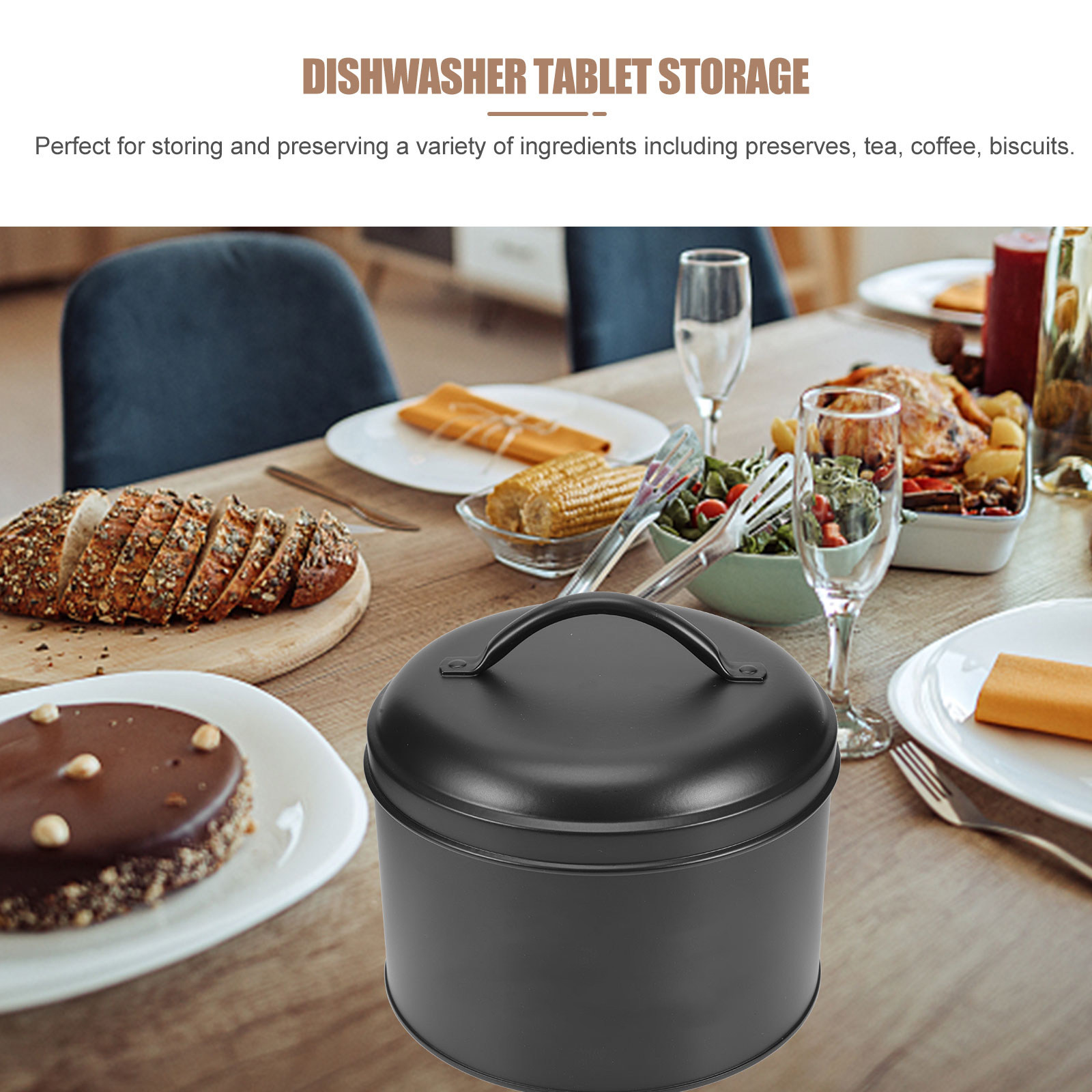 Metal Food Storage Jar Airtigh - Canister Coffee Sugar Tea recension och pris