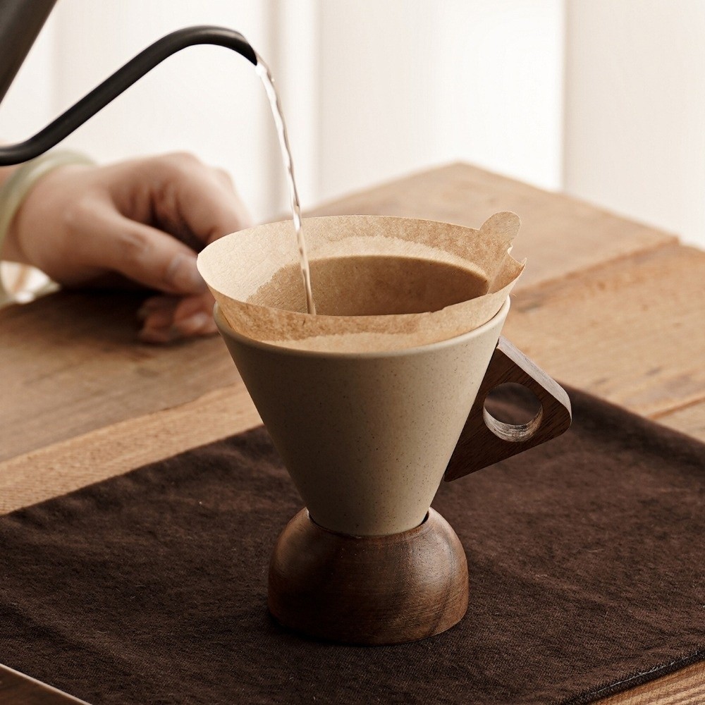 Coarse Ceramic Triangular Cone - Coffee Tea Stand recension och pris