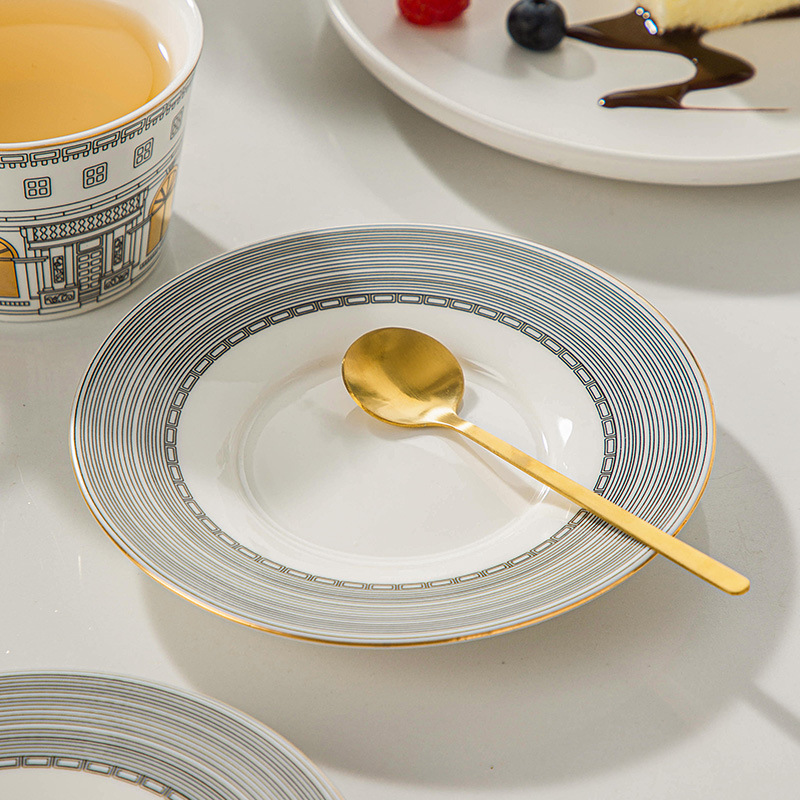 Architectural Cup and Saucer C - Coffee Tea Sugar Set recension och pris