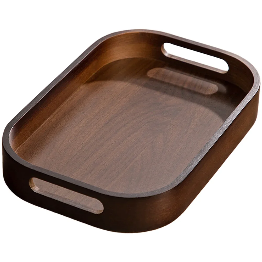 Wooden Tea Tray With Handles M - Coffee Tea Stand recension och pris