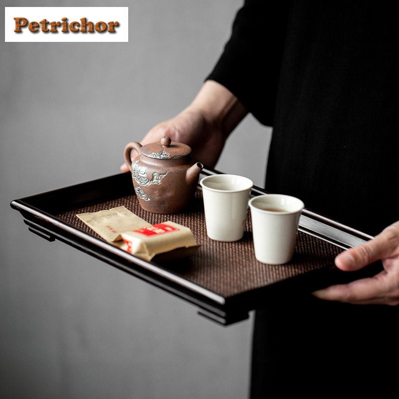 Japanese Rattan Bamboo Woven T - Coffee Tea Stand recension och pris